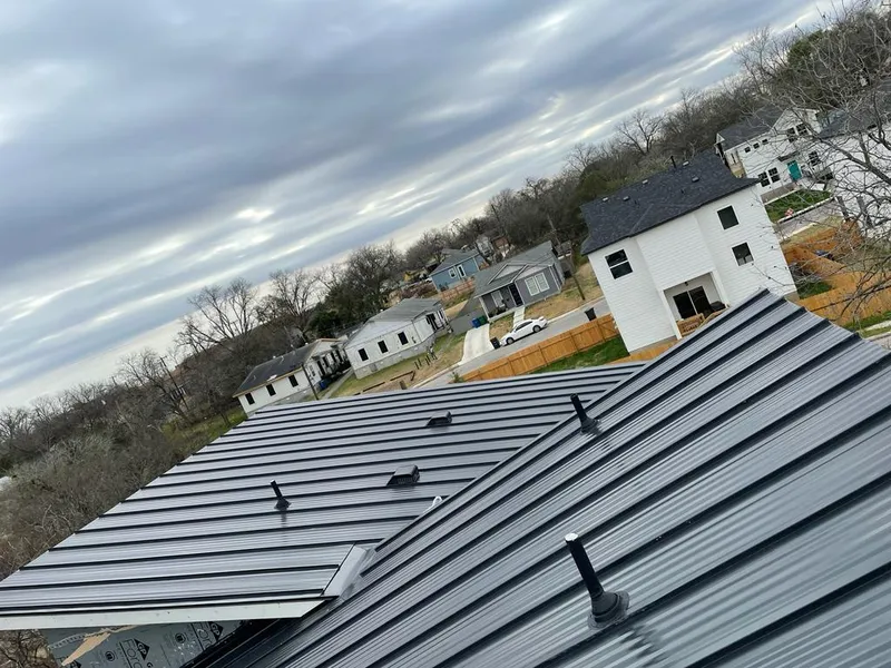 Standing seam metal roof panels with vents for Skylight Repair in Sioux City